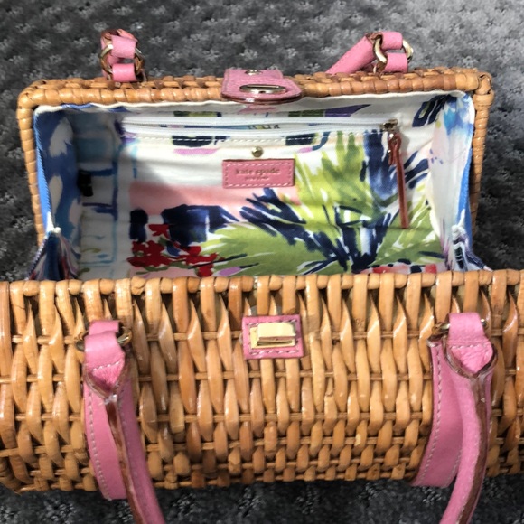 Kate Spade Pink Basket Purse - Picture 3 of 5
